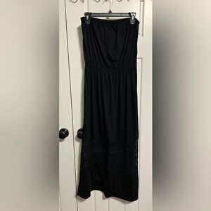 Xhilaration Black Strapless Dress